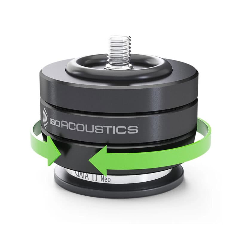 Gaia-Neo-III-Black-justering IsoAcoustics GAIA I Neo