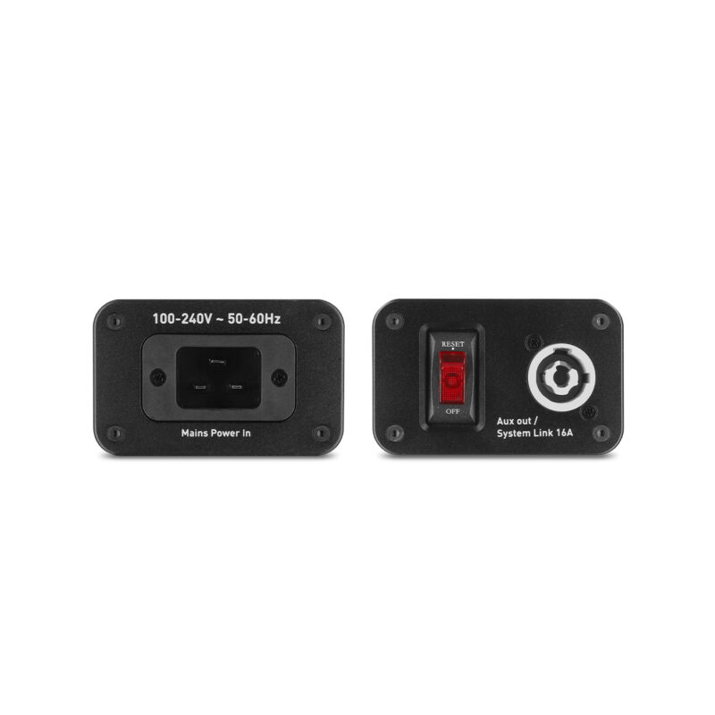 IsoTek V5 Sirius i sort med IEC C20-inngang og System Link