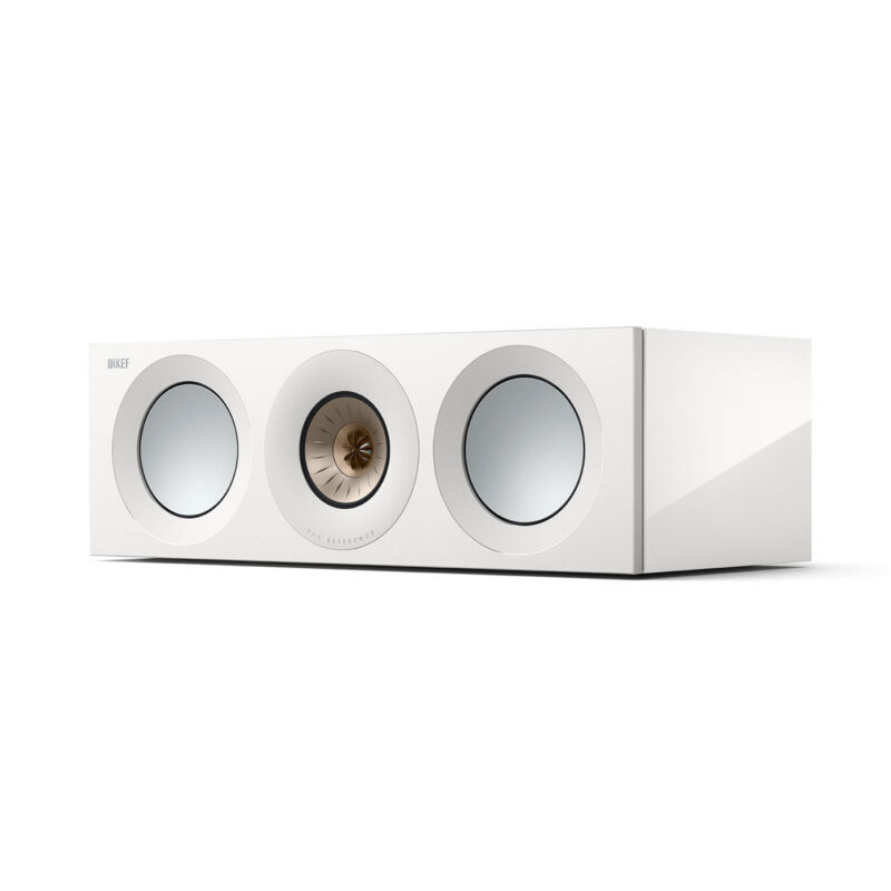 KEF-Referance2c-meta-hvitogchampagne KEF Reference 2 Meta senterhøyttaler i Hvit og Champagne