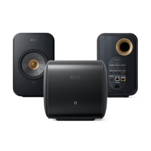 KEF-LSX-II+KC62-Subwoofer Komplett pakke med KEF LSX II høyttalere og KEF KC62 Subwoofer