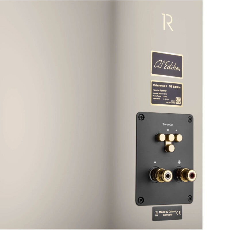 Canton-Reference-9-GS-Edition-Sand Forgylte WBT-terminaler på Canton Reference 9 GS Edition