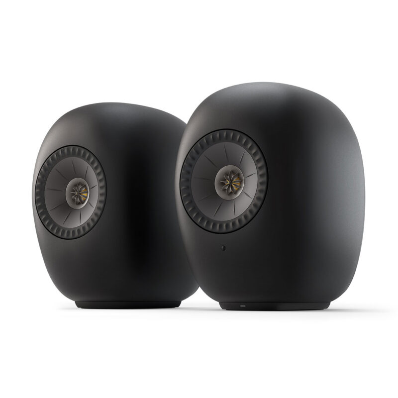 KEF LS LUXE aktive stereohøyttalere i Eclipse Black