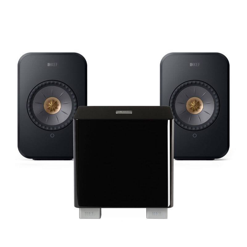 Stereopakke KEF LSX og Rel T5 Stereopakke med KEF LSX aktive høyttalere og REL T5 subwoofer